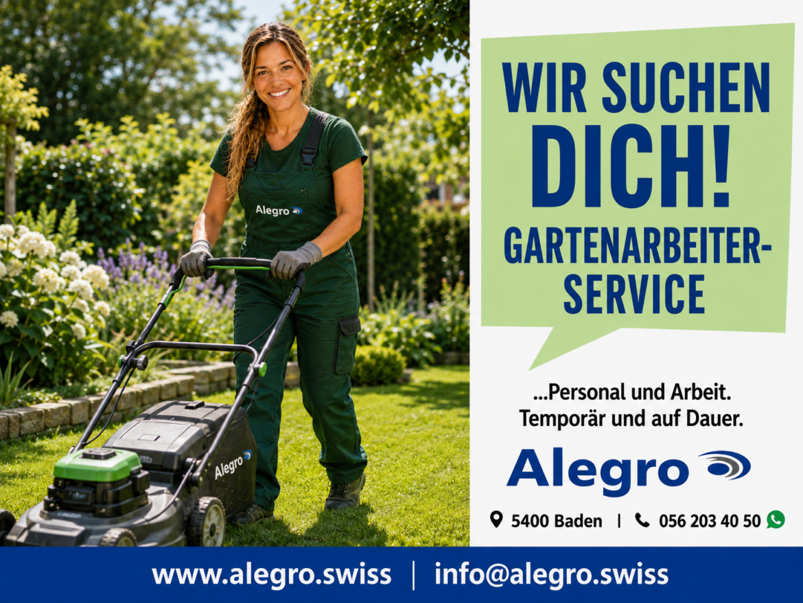 Gartenarbeiter bei Unterhaltsarbeiten – Pflege von Garten und Aussenanlagen