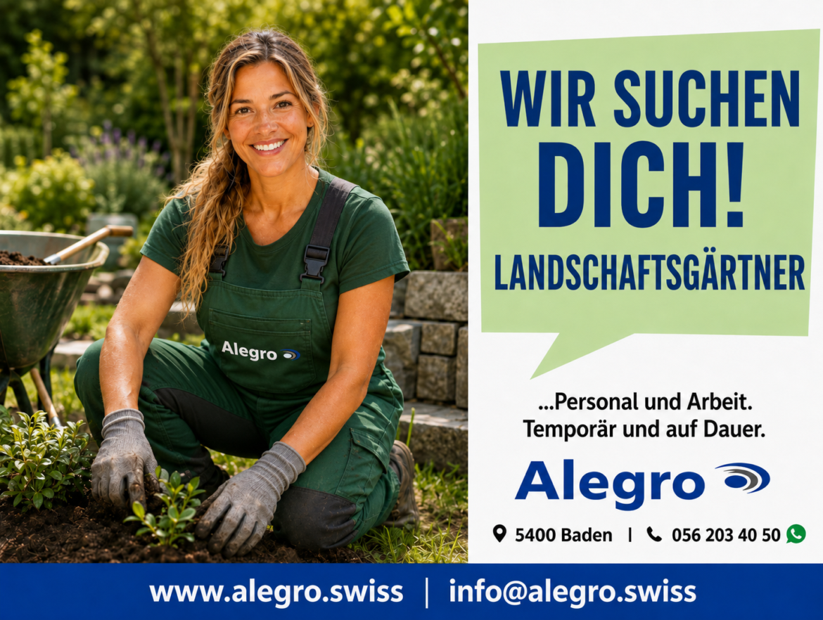 Landschaftsgärtner bei der Gartenpflege – Personalvermittlung im Gartenbau
